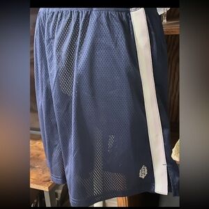 FP Movement by Free People Navy Athletic Mesh Shorts with White Side Stripe